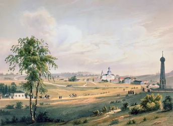 View of Borodino, the location of the decisive Battle